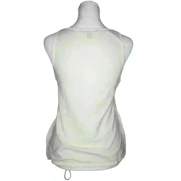 Banana Republic women's cream mixed media sleeveless blouse size XS - Picture 2 of 7